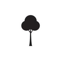 Creative simple Tree silhouette Style white background template vector