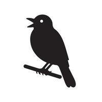 The Modern Bird Silhouette Style with background vector