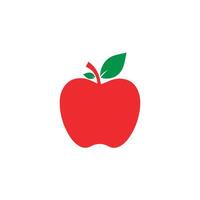 Creative simple Apple silhouette Style with white Background vector