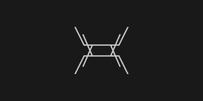 Modern and sophisticated initial X logo design vector
