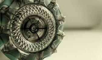 Modern Project Of Wheel For Futuristic Vehicle. Future Wheel Design Stock Image photo