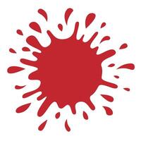 Abstract red splash paint isolated on white background for advertising and promotion vector