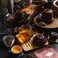 An Elegant Tea Setup for an Inviting and Tranquil Experience to Relish and Cherish photo