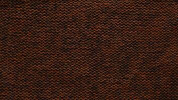 Texture of smooth knitted sweater with pattern. Handmade knitting wool or cotton fabric texture. Background of Large knit pattern with knitting needles or crochet. Mocha Mousse colour of 2025 year photo