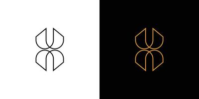 Unique and modern initial X logo design vector