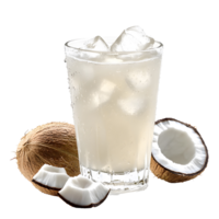Coconut Drink Isolated on Transparent Background png