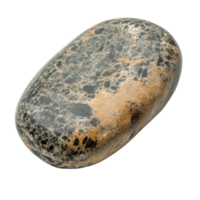 Smooth natural pebble with varied color patterns png