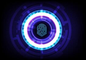 Abstract background with finger print design vector