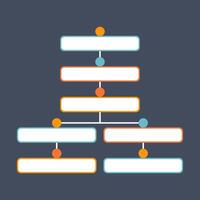 Infographic Organization Chart vector