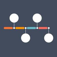 Flowchart Infographic Timeline vector