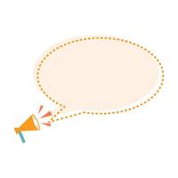 Announcement Banner with Megaphone vector