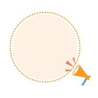 Promotional Banner with Megaphone vector