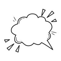 Comic Speech Bubble in Explosion Style vector