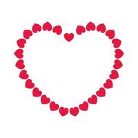 Happy Valentine's day text inside heart shape design illustration vector