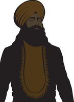Guru Tegh Bahadur Ji for Art and Design vector