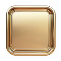 golden square button png