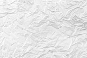 Crumpled White Canvas Fabric Texture for Background. photo