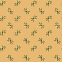 Flourishing minimalist composition, flower print vector