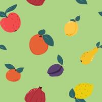 Fresh Citrus Fruits Pattern vector
