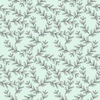 Seamless Leafy Branches seamless Pattern vector