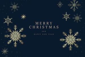 Luxury snow flakes frame for Christmas and New Year with small snow flakes, with dark banner of premium Christmas concepts, illustration vector