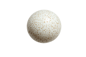 Unique speckled sphere on a plain background, showcasing intricate patterns and textures for artistic purposes png