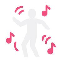 Dancing Hobby object icon illustration vector