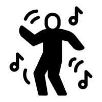 Dancing Hobby object icon illustration vector