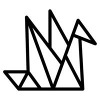 Origami Hobby object icon illustration vector