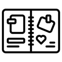 Scrapbooking Hobby object icon illustration vector
