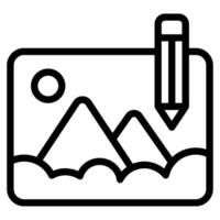 Drawing Hobby object icon illustration vector