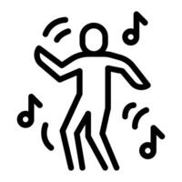 Dancing Hobby object icon illustration vector