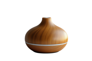 Elegant wooden diffuser in a minimalist design ideal for home relaxation and aromatherapy sessions png