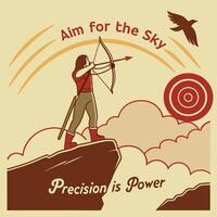AIM FOR THE SKY vector