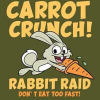 carrot crunch rabbit raid vector