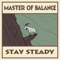 MASTER OF BALANCE vector