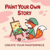 PAINT YOUR OWN STORY vector