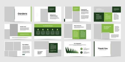 agriculture and garden presentation powerpoint template design, garden presentation template slide vector