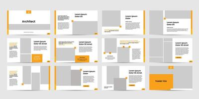 digital business slide presentation design template. presentation business analytics charts document template vector