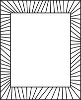 Mosaic photo frame or border. Empty space for text or picture. Light blue, red, green and yellow colors vector