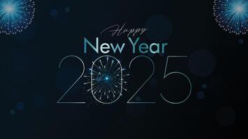 Happy New Year - Happy New Year Design Background with fireworks vector
