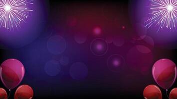 Happy New Year Background - Fireworks background - Party and Celebration Background vector
