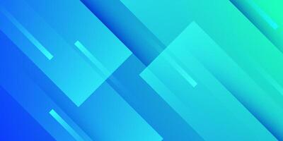 Abstract 3d bright blue and green gradient illustration background with simple overlap square shape pattern. Cool design. vector