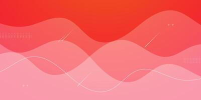Orange 3D wave background. Abstract papercut background. Abstract colorful waves. Wavy banners. Color geometric wave design. vector