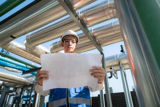 Engineers inspect the completed air conditioning and water systems to continue verifying their functionality. photo
