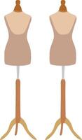 tailor's dummy to build and sew clothes suits- vector