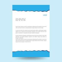Letterhead Design Template and clean template design vector