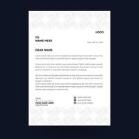Letterhead format template, business style letterhead design template. Company letterhead template designs. Letterhead, Template with black and whith color vector