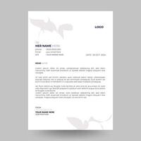 Minimalist Letterhead Design Template vector