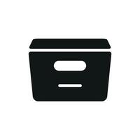 Icon design illustrating a modern and simple container box concept graphic vector